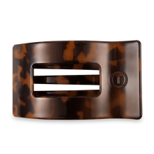 Teleties Flat Rectangle Hair Clip- Tortoise
