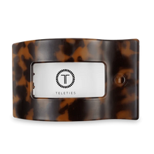 Teleties Flat Rectangle Hair Clip- Tortoise