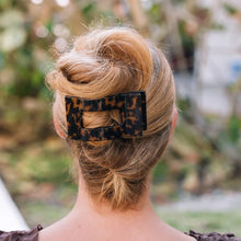 Teleties Flat Rectangle Hair Clip- Tortoise
