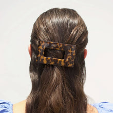 Teleties Flat Rectangle Hair Clip- Tortoise