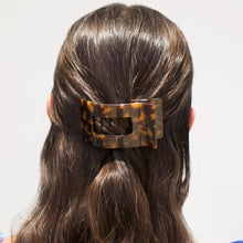 Teleties Flat Rectangle Hair Clip- Tortoise