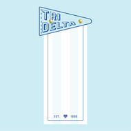 Pennant Flag Notepad- Delta Delta Delta