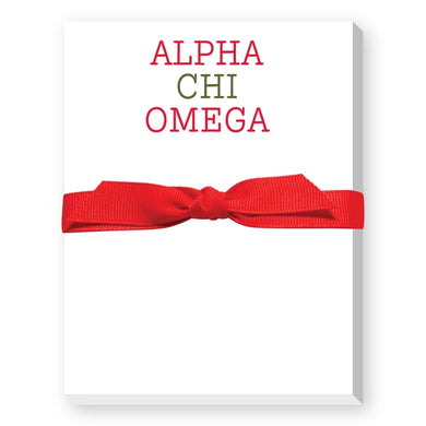 Typewriter Mini Notepad- Alpha Chi Omega