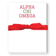 Typewriter Mini Notepad- Alpha Chi Omega