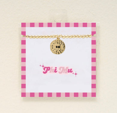 Charm Bracelet- Phi Mu