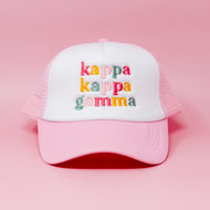 Pink Trucker Hat- Kappa Kappa Gamma