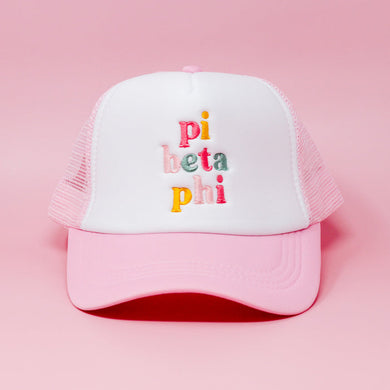 Pink Trucker Hat- Pi Beta Phi