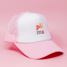 Pink Trucker Hat- Phi Mu