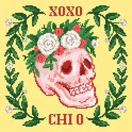 Sorority Needlepoint Pillow- Chi Omega
