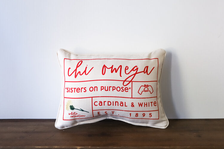 Sorority Grid Rectangle Pillow