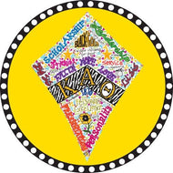 Dana's Designs Round Magnet - Kappa Alpha Theta