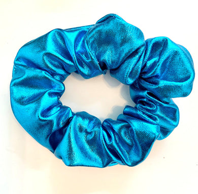 Scrunchie- Metallic Turquoise