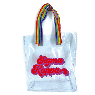 Retro Vinyl Tote - Sigma Kappa