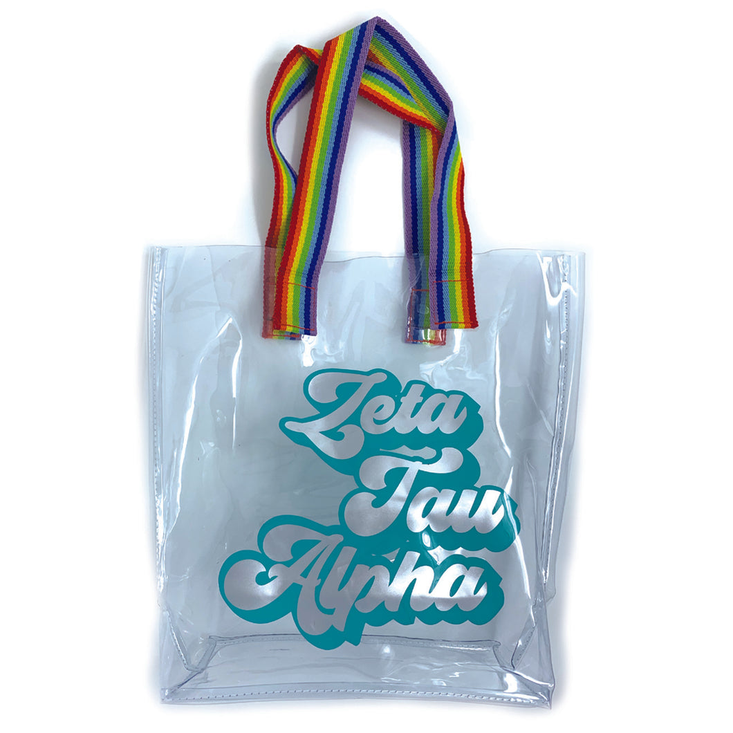 Retro Vinyl Tote - Zeta Tau Alpha