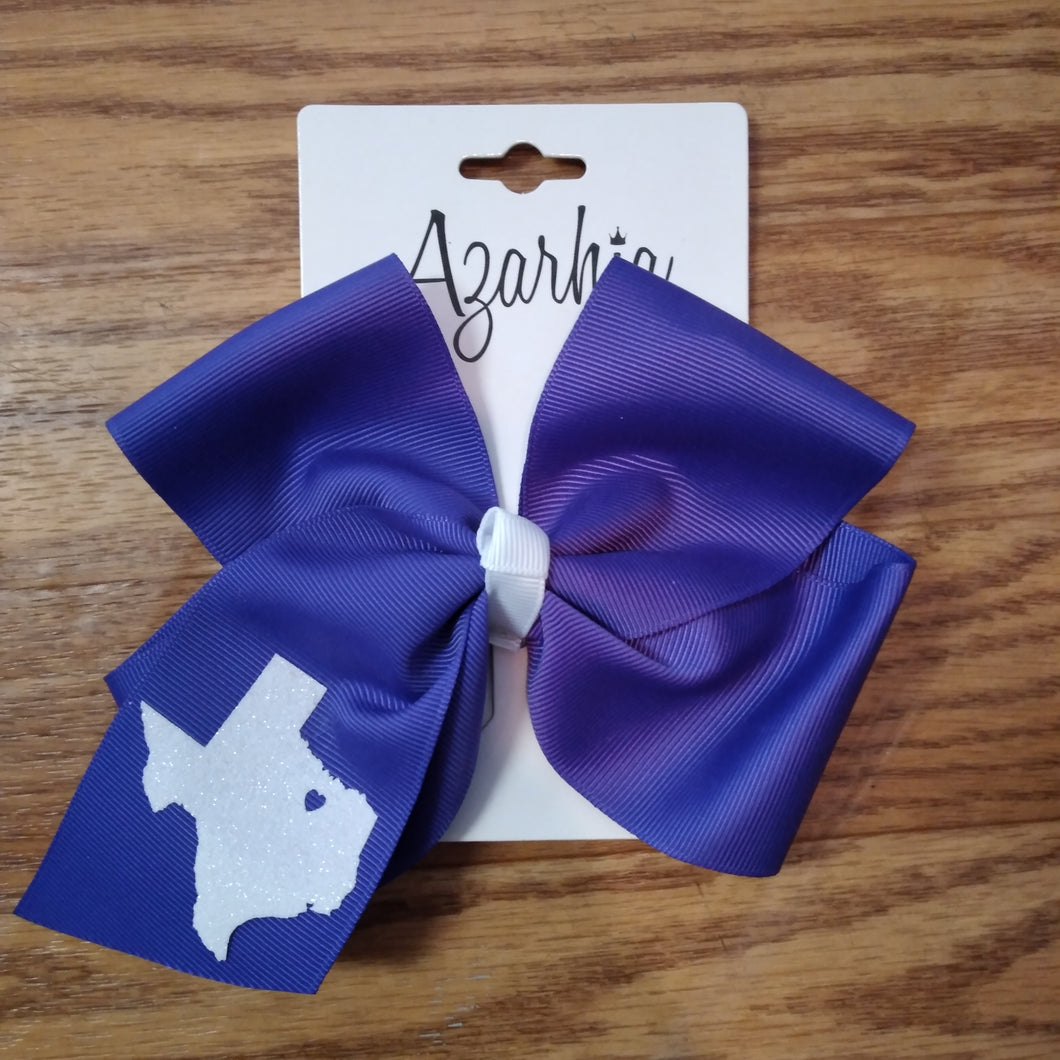 Purple Texas Hair Bow