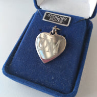 Engraved Heart Charm - Phi Mu
