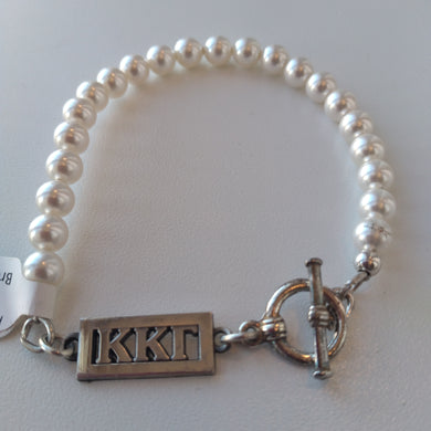 Pearl Bar Bracelet - Kappa Kappa Gamma