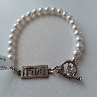 Pearl Bar Bracelet - Gamma Phi Beta