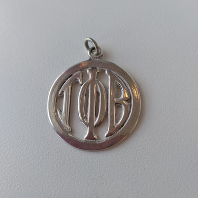 Lg Circle Monogram Pendant - Gamma Phi Beta