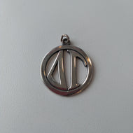 Lg Circle Monogram Pendant - Delta Gamma