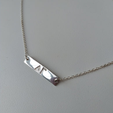Bar Necklace - Delta Gamma