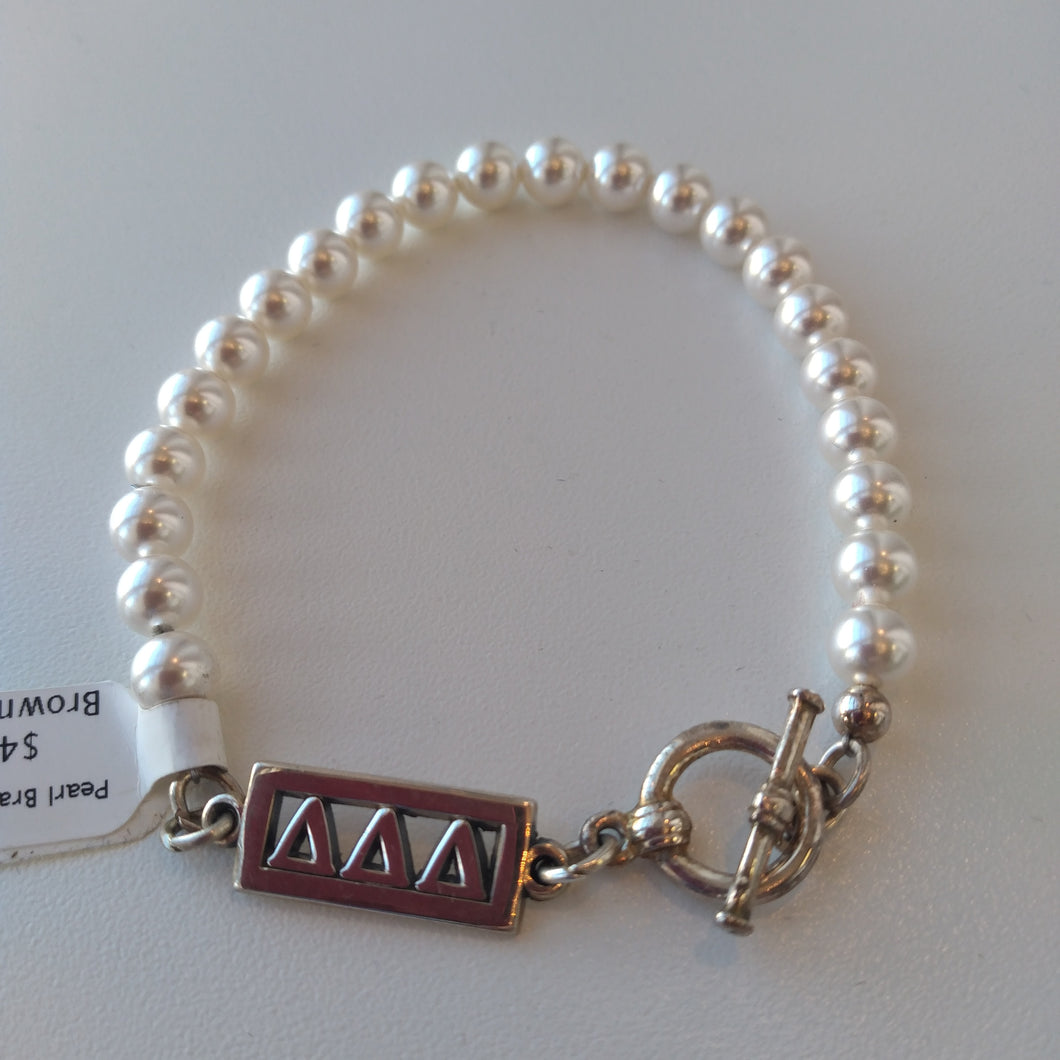 Pearl Bar Bracelet - Delta Delta Delta