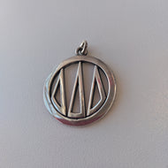 Lg Circle Monogram Pendant - Delta Delta Delta