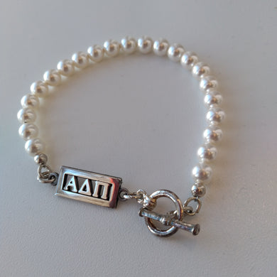 Pearl Bar Bracelet - Alpha Delta Pi