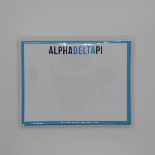 Alpha Delta Pi Notecards 10 count/envelopes