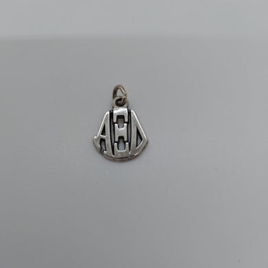 Sm Circle Monogram Charm - Alpha Xi Delta