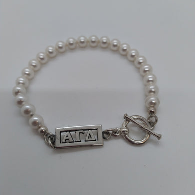 Pearl Bar Bracelet - Alpha Gamma Delta