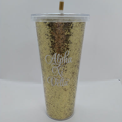 Glitter Tumbler - Alpha Xi Delta