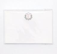 Crest Motif Flat Cards - Alpha Phi