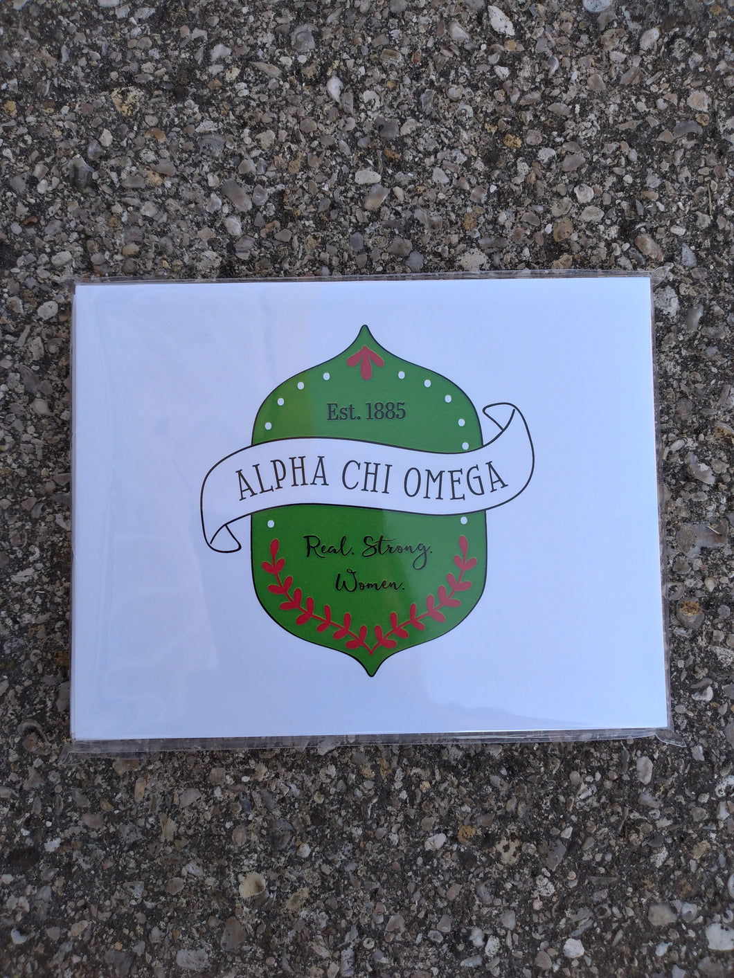 Alpha Chi Omega Crest Notecards 10 count