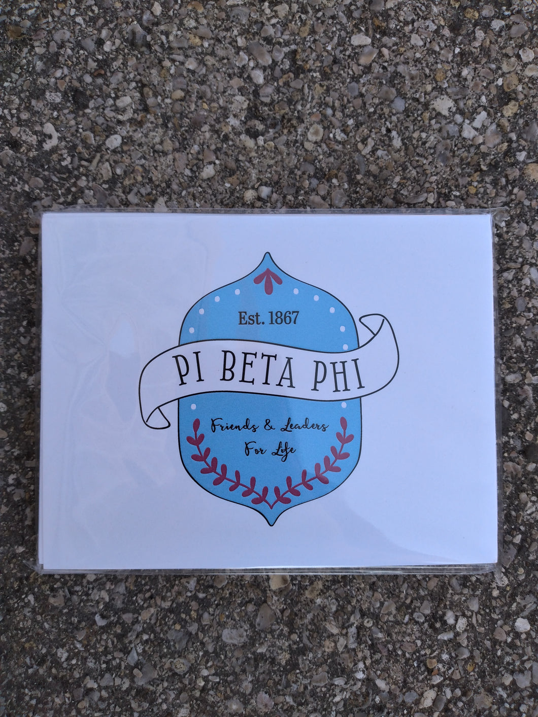 Pi Beta Phi Crest Notecards 10 count