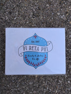 Pi Beta Phi Crest Notecards 10 count