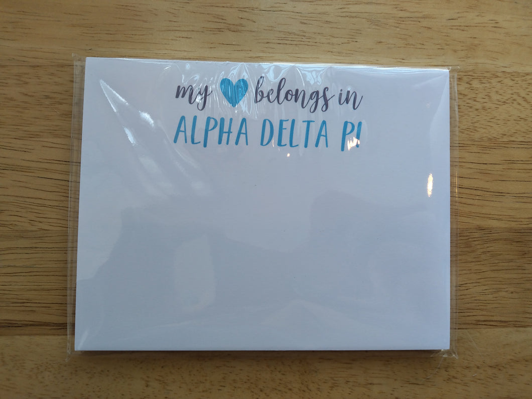 My Heart Belongs in Alpha Delta Pi