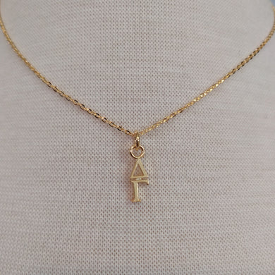 18K Gold Dipped Drop - Delta Gamma