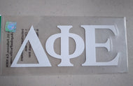 White Decal - Delta Phi Epsilon