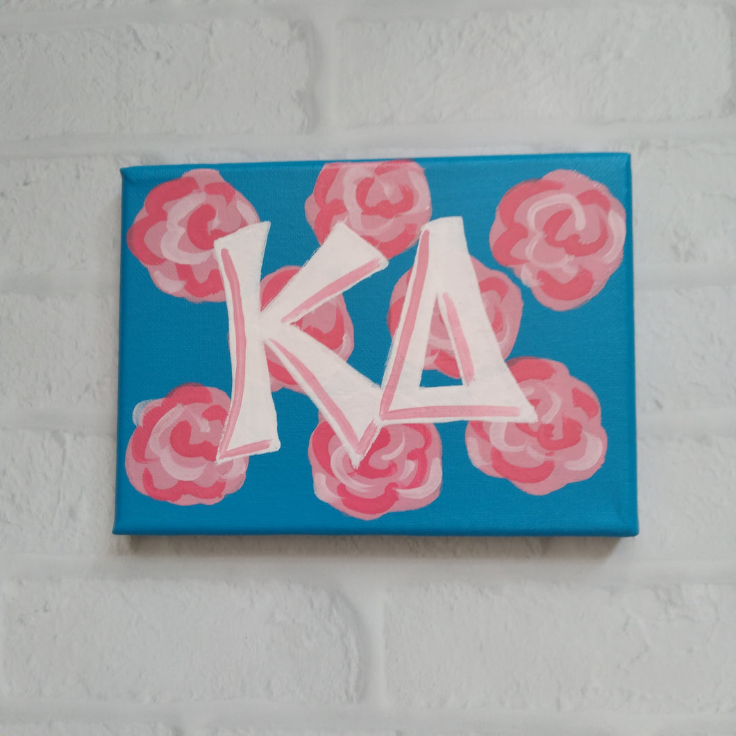 Preppy Rose Canvas - Kappa Delta