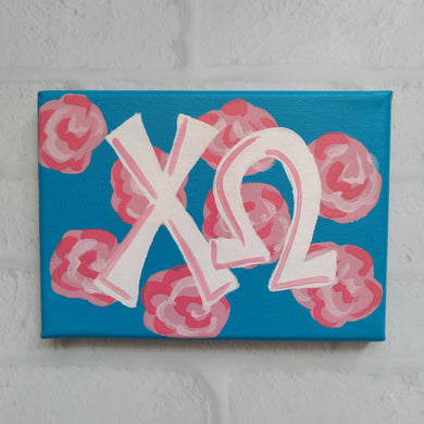 Preppy Rose Canvas - Chi Omega