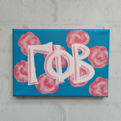 Preppy Rose Canvas - Gamma Phi Beta