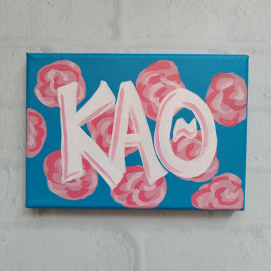 Preppy Rose Canvas - Kappa Alpha Theta