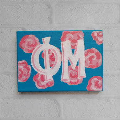 Preppy Rose Canvas - Phi Mu