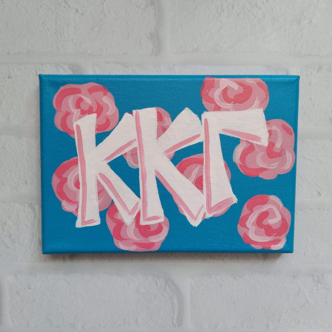 Preppy Rose Canvas - Kappa Kappa Gamma