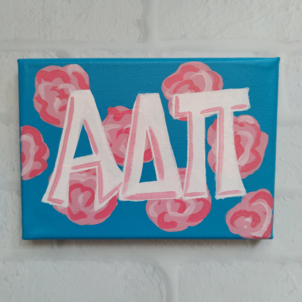 Preppy Rose Canvas - Alpha Delta Pi