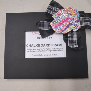 Chalkboard Frame with Mascot - Alpha Delta Pi
