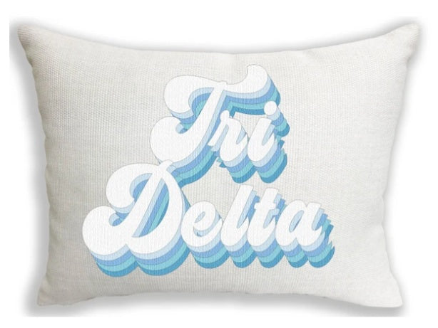 Retro Pillow - Delta Delta Delta