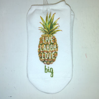 No Show Socks - Pineapple Big