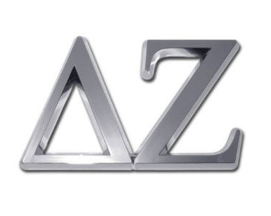 Chrome Auto Emblem - Delta Zeta